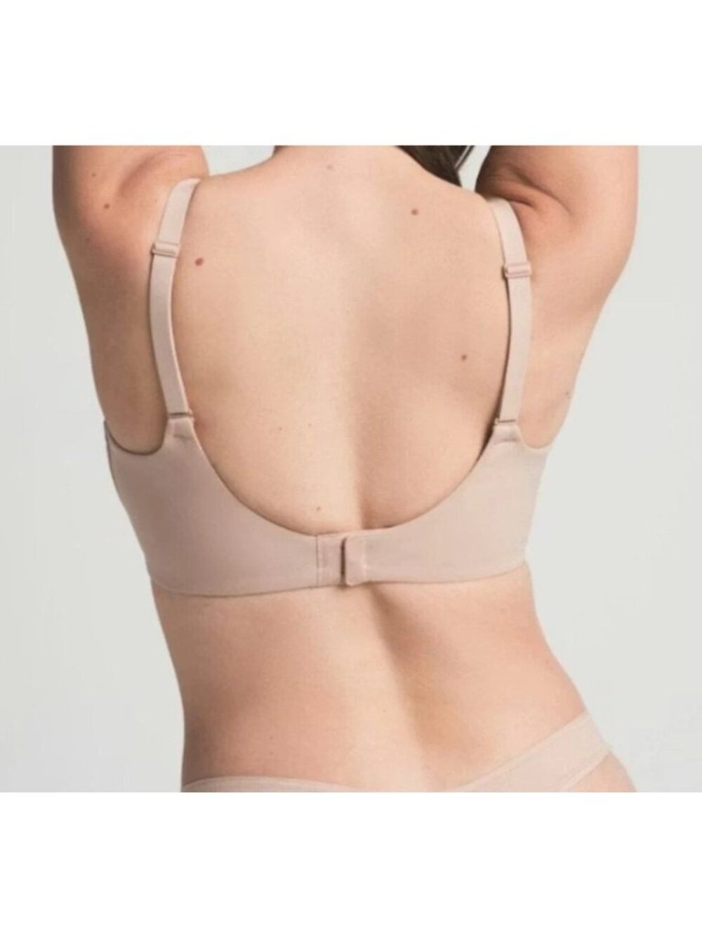 NEW SKIMS Fits Everybody Push-Up Demi Bra Clay Nude 32C 32 C NEW NWT - Picture 2 of 14